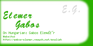 elemer gabos business card